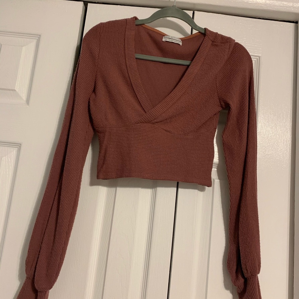 Urban Outfitters Long Sleeve Crop Top